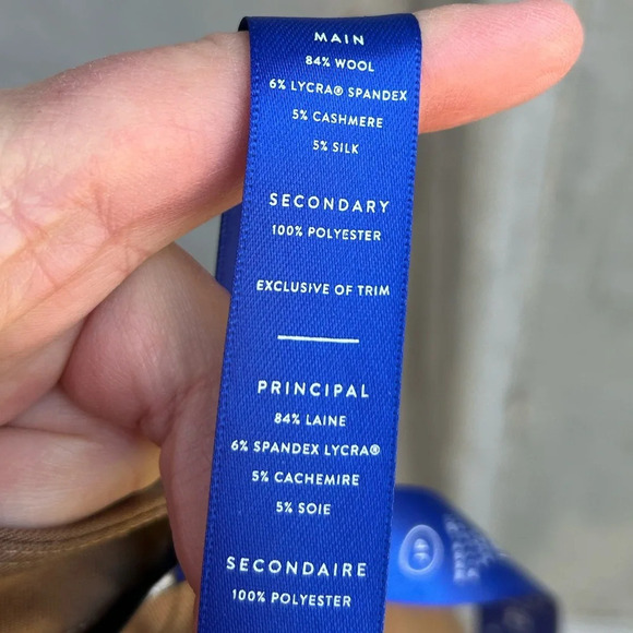 Kit  & Ace Go To Wool Cashmere Silk Black High Rise Pants Trousers 2.0, size 8 - Picture 13 of 14